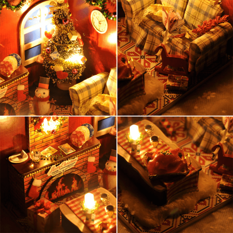 3D Christmas House Puzzle DIY Creative Toy Gift