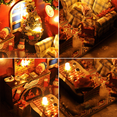 3D Christmas House Puzzle DIY Creative Toy Gift