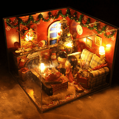 3D Christmas House Puzzle DIY Creative Toy Gift
