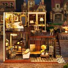 3D Puzzle House Model - Ideal Gift for DIY Girls & Retro Lovers