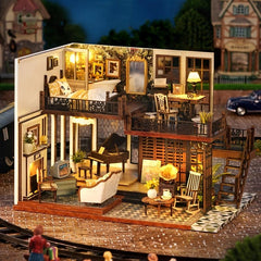 3D Puzzle House Model - Ideal Gift for DIY Girls & Retro Lovers