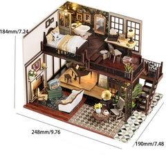 3D Puzzle House Model - Ideal Gift for DIY Girls & Retro Lovers