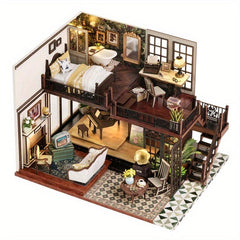 3D Puzzle House Model - Ideal Gift for DIY Girls & Retro Lovers