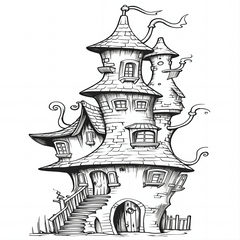 30pcs Fairy House Coloring Book Halloween Christmas Party Favor