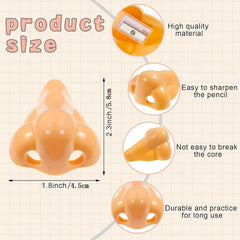 Creative Hand Crank Pencil Sharpener Nose Shape