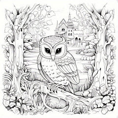 Thickened Paper Enchanted Forest Coloring Book