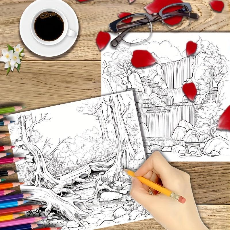 Thickened Paper Enchanted Forest Coloring Book