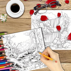 Thickened Paper Enchanted Forest Coloring Book