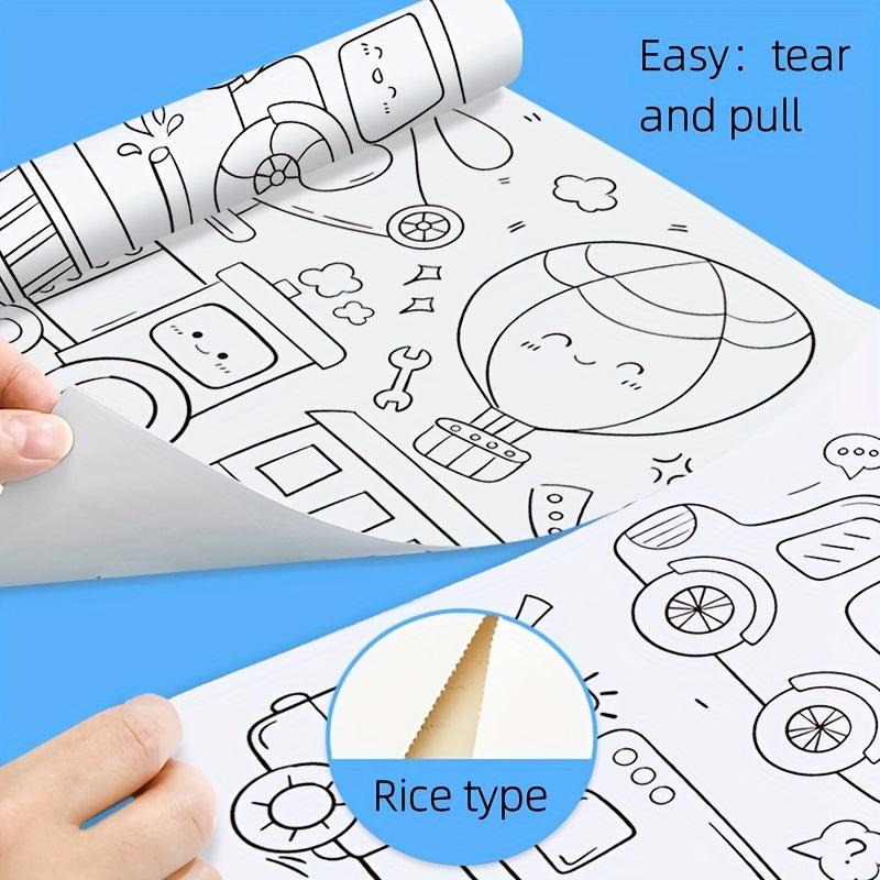 Large Self-Adhesive Painting Paper Roll