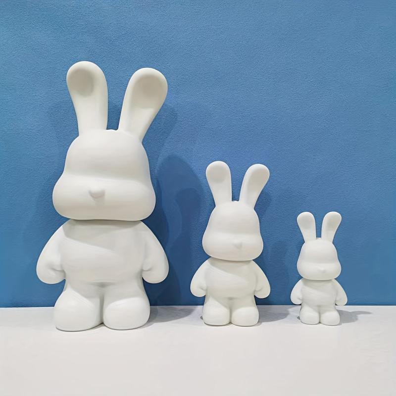 Embryo Rabbit Fluid Rabbit Embryo Rabbit DIY Handcraft Couple Doodle Painted