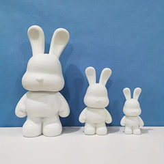 Embryo Rabbit Fluid Rabbit Embryo Rabbit DIY Handcraft Couple Doodle Painted