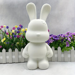 Embryo Rabbit Fluid Rabbit Embryo Rabbit DIY Handcraft Couple Doodle Painted