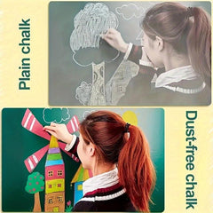 2 Boxes Water Soluble Colored Chalks for Art, Teaching, and Drawing