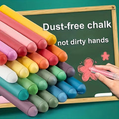 2 Boxes Water Soluble Colored Chalks for Art, Teaching, and Drawing