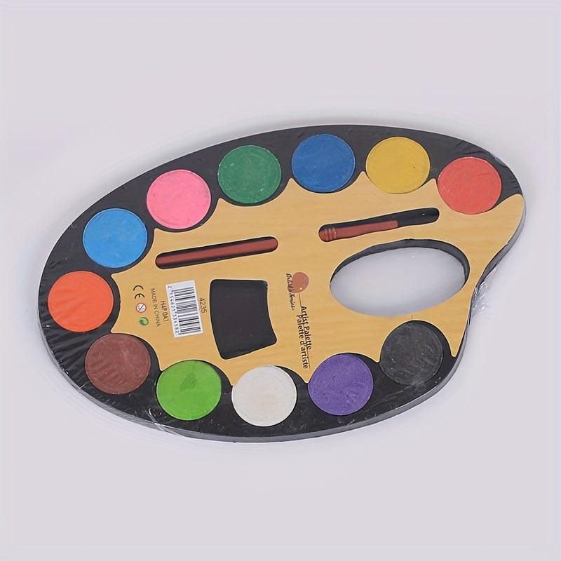 12 Colors Watercolor Powder Paint Set for DIY Craft Art Painting