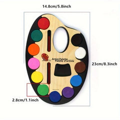 12 Colors Watercolor Powder Paint Set for DIY Craft Art Painting