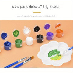 DIY Painted Dinosaur Model Coloring Game Set