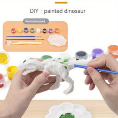 DIY Painted Dinosaur Model Coloring Game Set