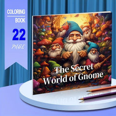The Secret World Of Gnome Coloring Book - Christmas Party Gift