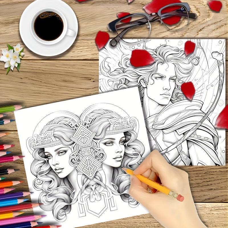 Constellation Themed Coloring Book w/ 22 Thickened Pages - Holiday Party Gift