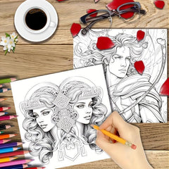 Constellation Themed Coloring Book w/ 22 Thickened Pages - Holiday Party Gift