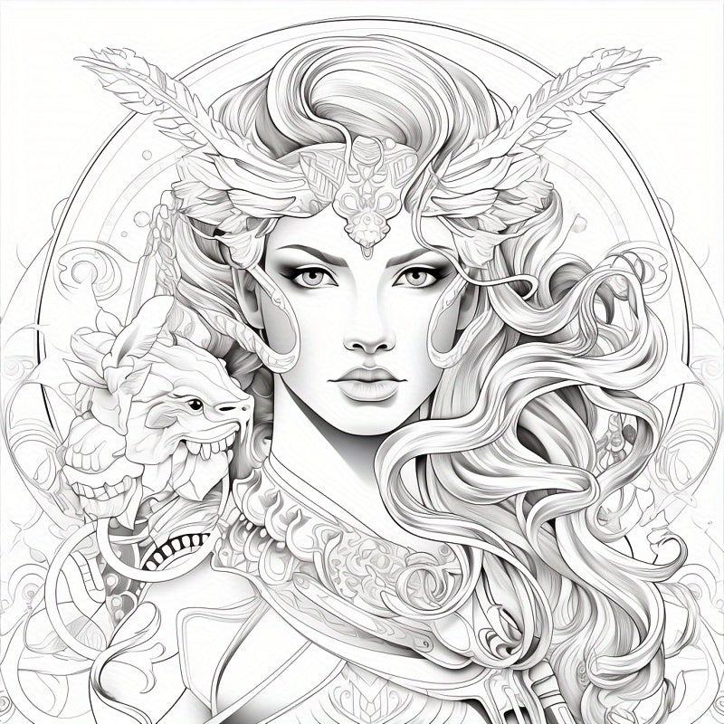 Constellation Themed Coloring Book w/ 22 Thickened Pages - Holiday Party Gift