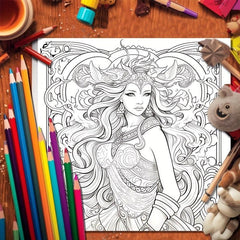 Constellation Themed Coloring Book w/ 22 Thickened Pages - Holiday Party Gift