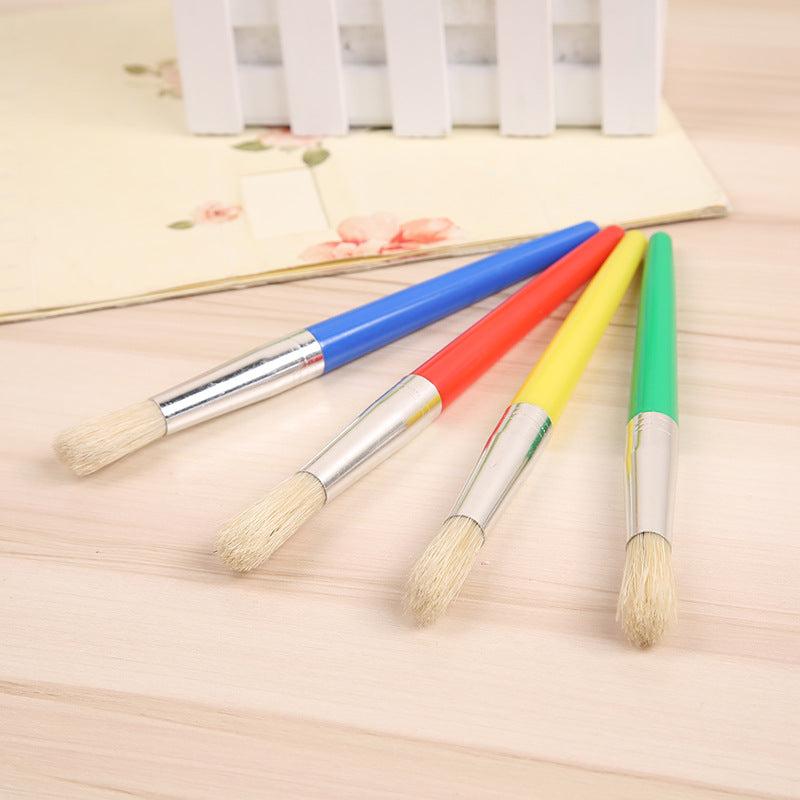 4 Round Headed Pig Hair Painting Acrylic Water Powder Watercolor Pen