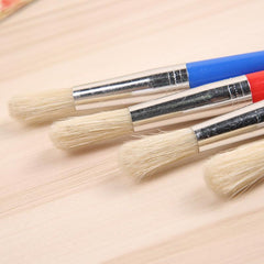 4 Round Headed Pig Hair Painting Acrylic Water Powder Watercolor Pen
