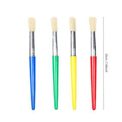 4 Round Headed Pig Hair Painting Acrylic Water Powder Watercolor Pen