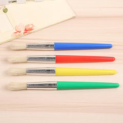 4 Round Headed Pig Hair Painting Acrylic Water Powder Watercolor Pen