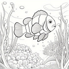 22pcs Fantasy Underwater World Coloring Book - Halloween Christmas Holiday Party
