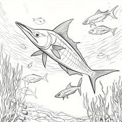 22pcs Fantasy Underwater World Coloring Book - Halloween Christmas Holiday Party