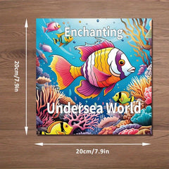 22pcs Fantasy Underwater World Coloring Book - Halloween Christmas Holiday Party