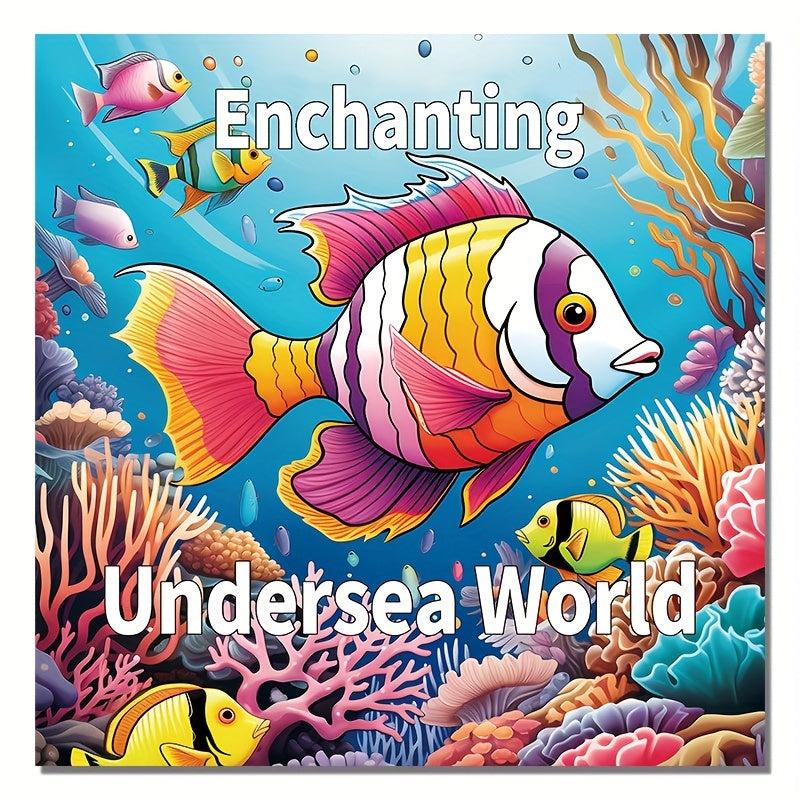22pcs Fantasy Underwater World Coloring Book - Halloween Christmas Holiday Party
