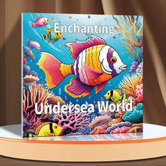 22pcs Fantasy Underwater World Coloring Book - Halloween Christmas Holiday Party