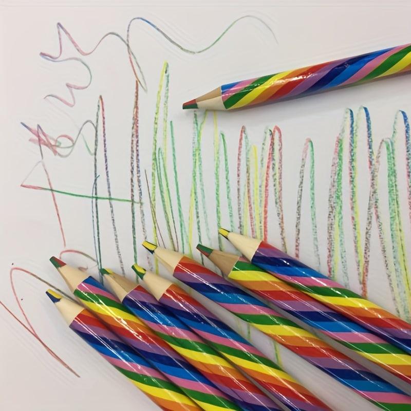 4pcs Four Colored Pencils Creative Rainbow Pens for Kids