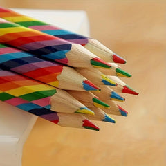 4pcs Four Colored Pencils Creative Rainbow Pens for Kids