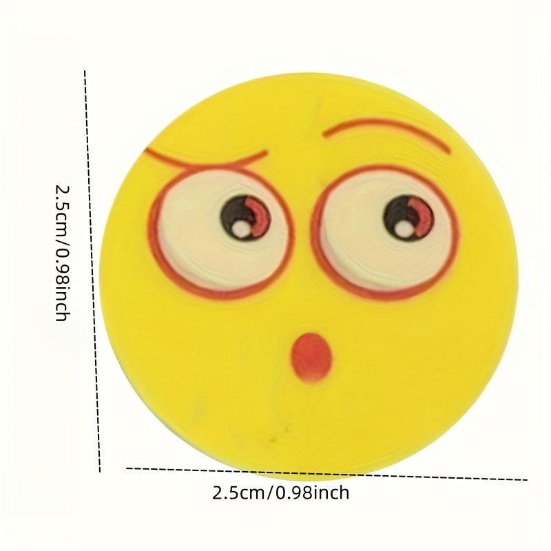 10pcs Happy Face Pencil Erasers School Supplies Teacher Rewards