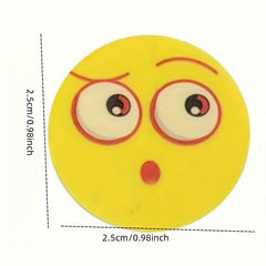 10pcs Happy Face Pencil Erasers School Supplies Teacher Rewards