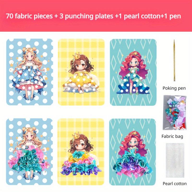 DIY Princess Mosaic Art Set with 500 Fabric Pieces