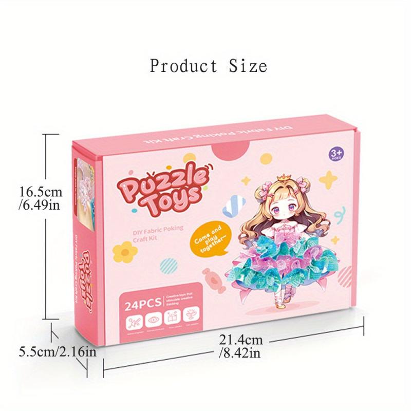 DIY Princess Mosaic Art Set with 500 Fabric Pieces