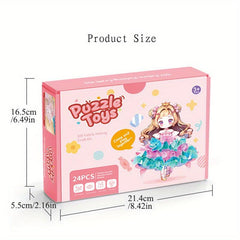 DIY Princess Mosaic Art Set with 500 Fabric Pieces