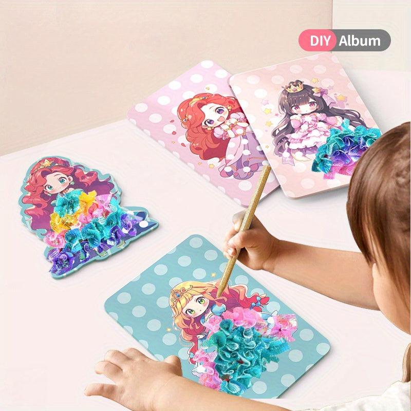 DIY Princess Mosaic Art Set with 500 Fabric Pieces