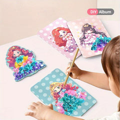 DIY Princess Mosaic Art Set with 500 Fabric Pieces
