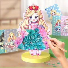 DIY Princess Mosaic Art Set with 500 Fabric Pieces