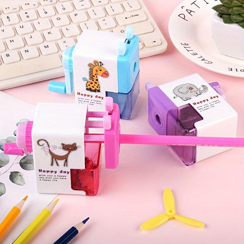 Single Hole Pencil Sharpener Boxed Student Stationery Handheld