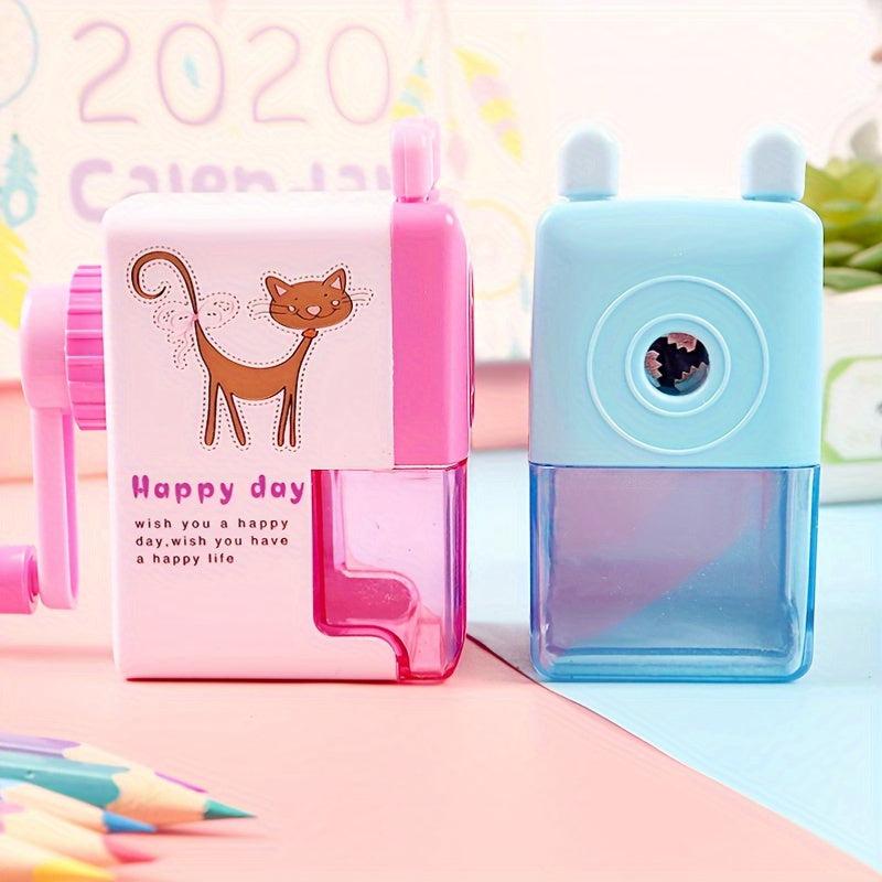 Single Hole Pencil Sharpener Boxed Student Stationery Handheld