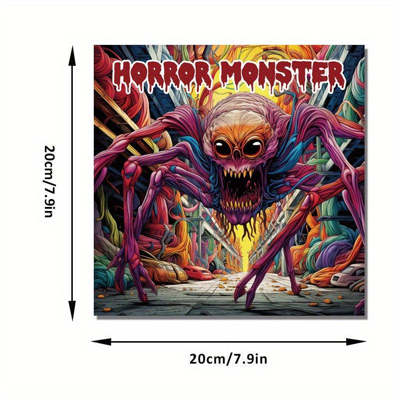 40pcs Pictures 20pcs Thickened Paper Horror Monster Coloring Book