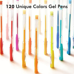 120 Gel Pens Set for Adult Coloring Books Doodling Drawing Writing & Sketching